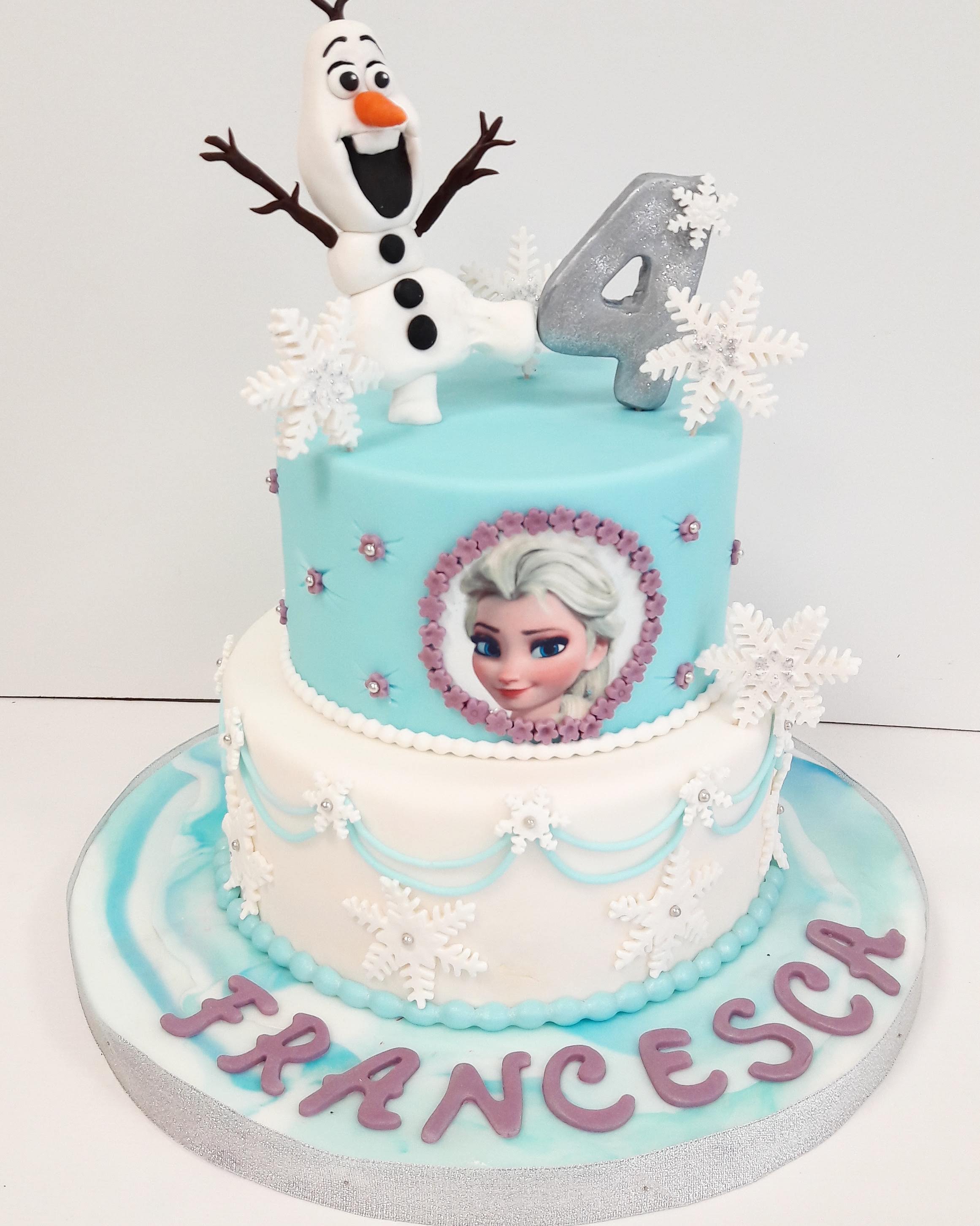 Torta Compleanno Frozen 2 piani- Milano e Varese – cakeintown