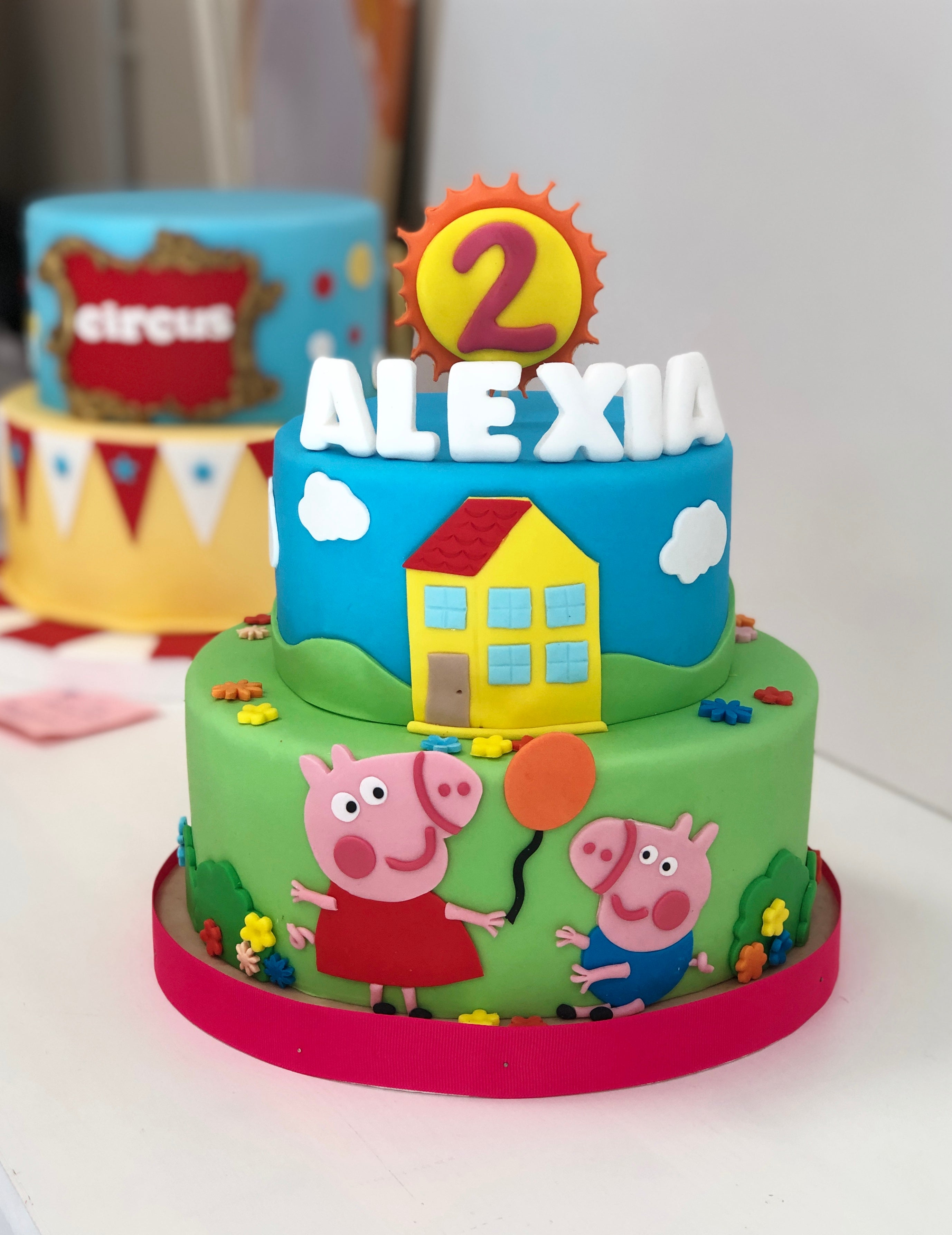 Torta Compleanno Peppa Pig 2 Piani - Milano e Varese – cakeintown
