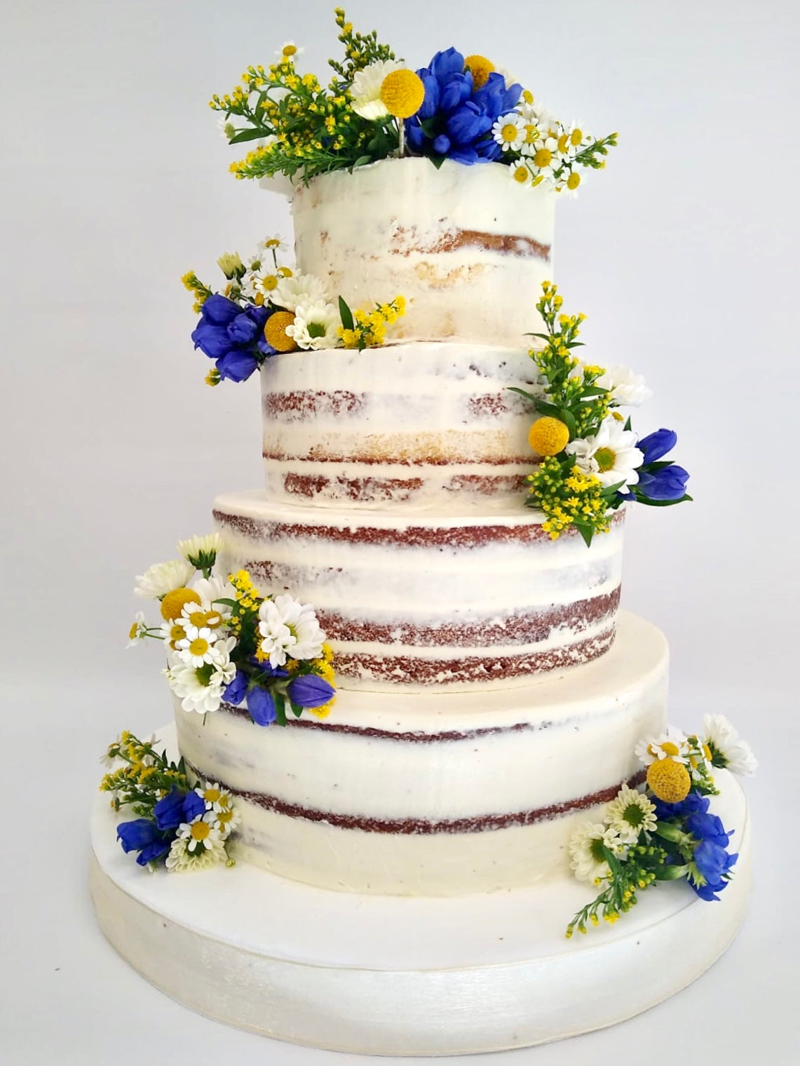 Seminaked Wedding cake